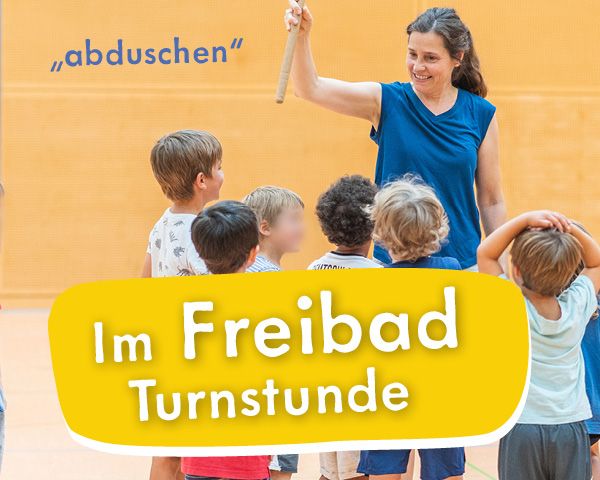 Turnstunde: Im Freibad