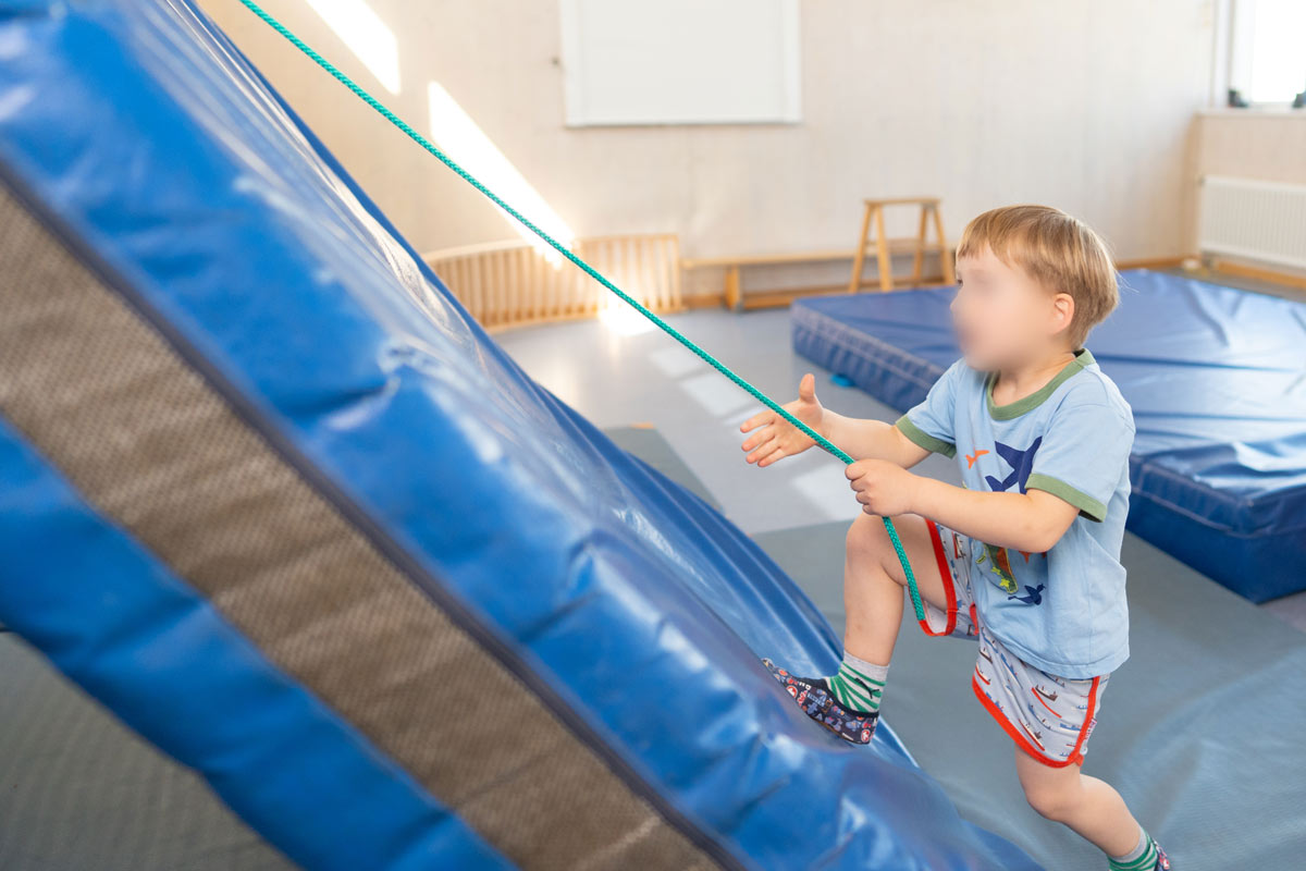 Turnmatte im Kindergarten