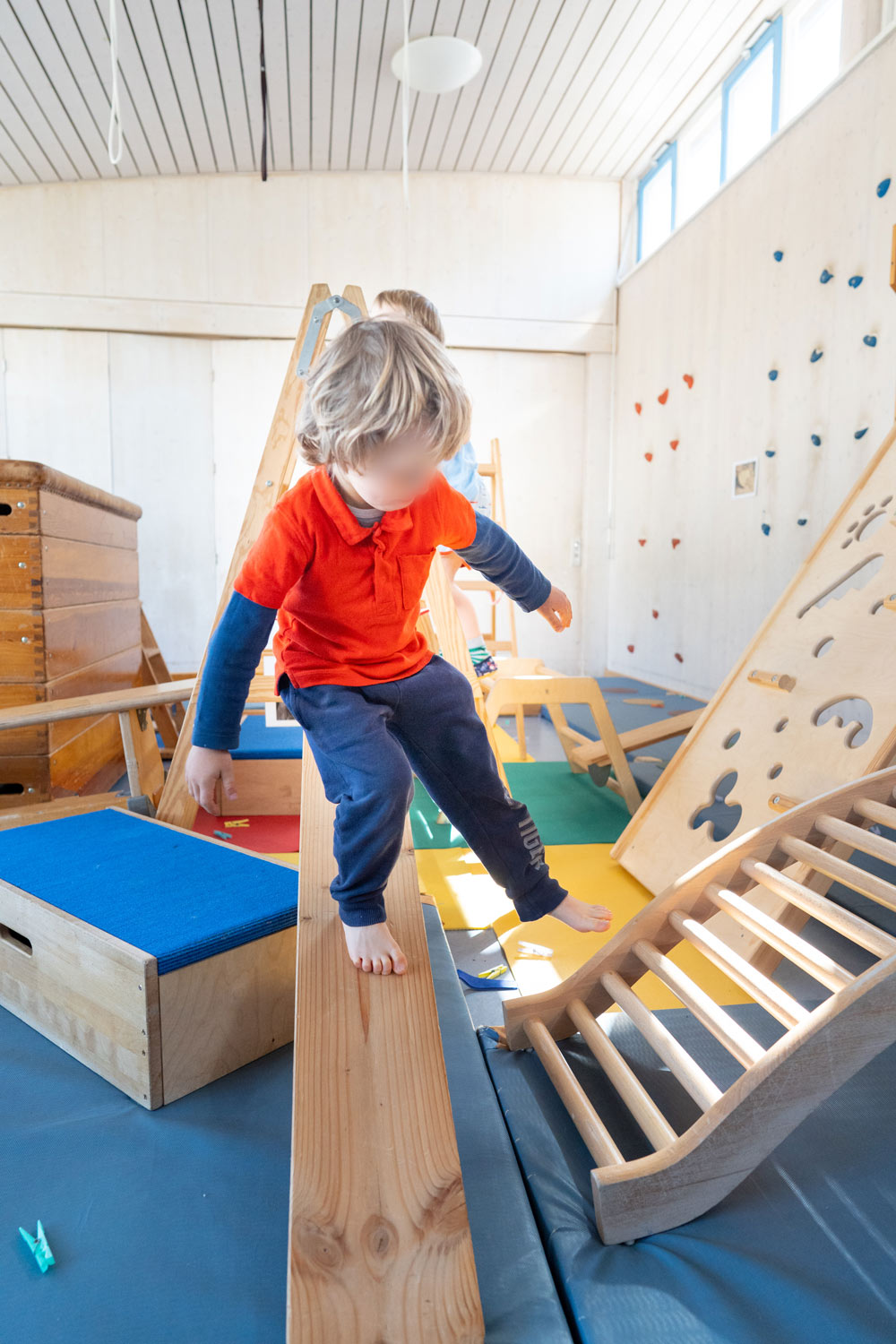 Standleiter und Rutschbrett